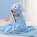 Hooded Baby Towel - Ultra Soft, Absorbent Beach/Bath Towel 70x140 cm (Blue) - Buy Online on GoSupps.com
