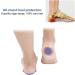 Silicone Gel Heel Cushion Insoles - Foot Pain Protectors & Support Shoe Pad - 1 Pair (S: 7 x 10.5CM) - Buy Online on GoSupps.com