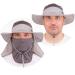 The Friendly Swede Sonnenhut Women and Men - 2 Summer Hut with UV Protection UPF 50 ideal as a safari hat fishing hat angler hat garden hat camping hat bush hat bucket has gray with neck protection