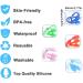 5 Pair Reusable Silicone Earplugs with Cord - Waterproof for Swimming Sleeping & Noise Reduction - Multi-Colored Earplugs for Work & Study - Buy Online on GoSupps.com