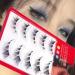 Okdeals 5 Pairs Cat Eye Fox Lashes 3D Natural Look Transparent Stem Curled Winged Lashes Cosplay Anime Lashes Manga Lashes 3D Fluffy Little Devil Beauty Eye Lash Extension Tools (Black D) Cat Eye Style - 5 Pairs