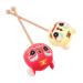 Stobok Zodiac Favors Festival Trigger New Yellow Portable Manual Sticks Massagers Hammer: Home Wooden Style Neck Animal Massage Toy Doll Stress Gift Muscle Back for Tool Shoulder