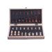 Portable Folding Handmade Board Game Extra 2 Queens for Family Game Toys (Size : 29cm) (39cm)