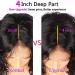 Ombre Lace Front Human Hair Wigs for Black Women - Wavy Brazilian Virgin Hair 18 Inch Long Body Wave Wig with Baby Hair - Buy Online on GoSupps.com