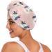 Cow Pink Hair Towel 2 Pack - Super Absorbent Quick Dry Hair Turbans for Women & Girls - Buy Online on GoSupps.com