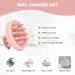 Aimike Silicone Scalp Massage Brush - Stimulate Hair Growth with Rosemary Oil | Wet & Dry Head Massager | Pink Gray-Pink - Buy Online on GoSupps.com
