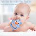 Safe & Soothing Silicone Baby Teether | BPA-Free Teething Toy for 0-6 Months (Blue) - Buy Online on GoSupps.com