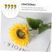 Zerodeko 4pcs Simulated Sunflower Wedding Decorations for Ceremony House Decorations for Home Sunflower Party Supplies Artificial Flower Bouquet Wedding D cor Silk Flower Props Household - Buy Online on GoSupps.com