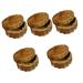 Luxshiny Earring Organizer 5pcs antique rouge box sample containers antique jewelry case Vintage Blusher Case lotion portable Travel Jewelry Case