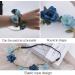 Flower Crown Floral Headband for Women Girls Flower Headbands for Girls Women Flowers for Hair Blue Floral Hair Accessories for Girls Teenagers Flower Hair Band Floral crown for Girls Women - Buy Online on GoSupps.com