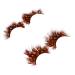minkissy 2 Pairs False Eyelashes Cross False Eyelashes False Lashes Full Volume Fake Eyelashe Long Extension Eyeslash Strip Eyelashes Halloween Party Eyelashes Christmas 3d