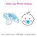 MAM Perfect Night Baby Pacifier | Glows in the Dark | Patented Nipple | 2 Pack for 16+ Months | Ideal for Boys - Buy Online on GoSupps.com
