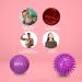 Resultsport Lacrosse & Hedgehog Massage Ball Set for Foot Pain Relief | Plantar Fasciitis Trigger Point Massage - Purple - Buy Online on GoSupps.com