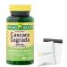Cascara Sagrada 450mg. Spring Valley Cascara Sagrada 450mg 100 Count Whole Herb Cascara Sagrada Digestive Health Dietary Supplement - Set by Basket Goods