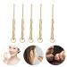 TEHAUX Ear Wax Removal Ear Pick Set Metal Toothpicks Ear Wax Kit Spoon Tool: 6 - Buy Online on GoSupps.com