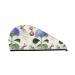 Hair Towel Wrap Hair Drying Towel with Button Towel Turban Head Towel to Dry Hair Quickly (Vintage Flower)