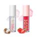 NVLEPTAP 2PCS Moisturizing Lip Gloss Lip Glow Oil Color Changing Lip Oil Hydrating Plumping Lipgloss Clear Lip Balm Lip Gloss Oil Tinted for Lip Care and Dry Lips - 01Coconut & 02Strawberry 01Coconut + 02Strawberry