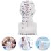 Frcolor Acupuncture Point Model - Realistic Medical Head Massage Aid for Schools & Hospitals | PVC Learning Tool 22x12x8cm - Buy Online on GoSupps.com