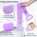 Homid Silicone Back Scrubber for Shower - Exfoliating Bath Body Brush with Double Sided Handle & Foot Scrubber - Long Bath Strap for Back Cleaning - Green - Buy Online on GoSupps.com