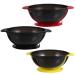 Lurrose 3Pcs hair color mixed bowl silicone hair dye shell color color bowl hair coloring tools for hairdresser salon get home