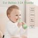 WHOZU Silicone Baby Teether Rattle Toy for Infants 0-18 Months | Soft and Flexible Teething Toy for Boys and Girls - Green - Buy Online on GoSupps.com