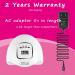KFE Hardware 150W UV Gel Nail Lamp for Gel Polish- 4 Timers, Professional LED Nail Dryer for Curing Gel Nails, White/Pink - Buy Online on GoSupps.com
