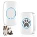 Nizirioo wireless training bells for pets: IP44 waterproof door bell litter bell with 60 ringtones and 5-stage volume control dog wrinkle (1 * recipient + 1 * touch doorbell))