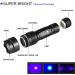 ULTRAFIRE UV LED Torch 395-405 nm Black Light Adjustable Focus Super Power Ultraviolet Flashlight Single Mode Mini UV Torch for Pet Urine Stain Curing UV Glue Leak Detector 502UV - Buy Online on GoSupps.com