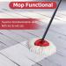 6 Pack EasyWring Mop Refills with Rotating Base - Compatible with O-Cedar Spin Mop | Replacement Microfiber Heads for Easy Cleaning - 6 Pack White - Buy Online on GoSupps.com