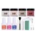 Lot de poudres de trempage professionnelles pour ongles liquides avec formules s chage rapide et ingr dients non toxiques pour manucure kits de poudre de trempage pour ongles liquides F4.