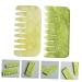 Beavorty Jade Massage Comb - Natural Gua Sha Tools for Scalp Massage & Hair Loss Relief | Green Ridge & Yellow Jade - Buy Online on GoSupps.com