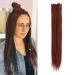 20 inches 20 strands/pack synthetic dreadlocks extensions thin 0.6cm crocheted braided hair soft dreads one-sided dreadlocks reggae hip-hop hippie style 350# 20inch-a color 350#