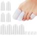 Echify Toe Protectors - 12 Pcs Toe Caps Toe Covers Gel Toe Protector for Big Toe Pinky Silicone Toe Bandage Toe Sleeves Toe Cushion for Blister Corn Callus Ingrown Toenail Hammer Toe