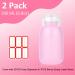 Acetone Pump Dispenser 2 Pack - 200ml Empty Pump Bottle for Nail Polish & Makeup Remover - INFILILA Push Down Pump for Alcohol - Toner Dispenser - Buy Online on GoSupps.com