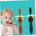 Seaesfoufu 2-Pack Children's Silicone Travel Toothbrushes for Toddlers | Infant Training Toothbrushes - Buy Online on GoSupps.com
