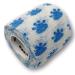 Lisacare bandage tape - 2 rolls 5cm wide - Pet Flex Leck protection for pets & horses - cohesive self -detention elastic - huge color & motif selection (paws blue/white) pace white - blue 2 -Set