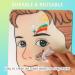 Depvision Reusable Face Paint Practice Board - 2 Colorful & 1 Black A4 Makeup Template for Adults - Perfect for Artists & Makeup Enthusiasts - Buy Online on GoSupps.com