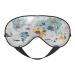 The World Map with Cartoon Animals Print Sleep Eye Mask Blindfold with Elastic Strap Headband Soft Eye Cover Eyeshade for Night Sleeping Travel