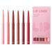 Lip Pencil Matte Lip Pencil | 6X Waterproof Lip Tint Matte Lipstick Smudge-Proof Lip Pencil Long-Lasting Lip Gloss for Women