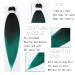 Pre-Stretched Braiding Hair - Showjarlly 26 Yaki Texture Crochet Extensions (8 Pack) - Soft Art Fiber in T1B/Green & 1B/66 - International Shipping Available - Buy Online on GoSupps.com