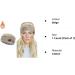 Winter Knitted Headband - Beige Fleece Lined Ear Warmer for Women | Chunky Crochet Braided Hair Band Wraps | Turban Sports Yoga Hairband | Elastic Wide Headbands for Women UK - Buy Online on GoSupps.com