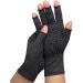 Cotton Fingerless Arthritis Compression Gloves | Soft Breathable & Nonslip | Carpal Tunnel Relief & Hand Comfort - Buy Online on GoSupps.com
