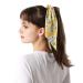 12 Pcs Chiffon Floral Hair Scarf Scrunchies - Vintage Ponytail Holder & Hair Bands for Women Girls - Buy Online on GoSupps.com