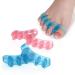 Toe Separator Set of 4 Bunion Corrector for Women and Men Toe Spacers for Bunions Blue+Pink