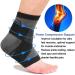 Beister Ankle Compression Support Sleeve for Men and Women - Gray & Black | Plantar Fasciitis Relief, Joint Pain, Achilles Tendonitis - 1 Pair - Buy Online on GoSupps.com