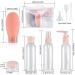 Yibaijia 12 Pcs Travel Bottles Set 60 ML Travel Bottles & Containers Empty Refillable Squeeze Bottles Containers Squeezable Travel Size Bottles Set for Travel Toiletries Shampoo Conditioner - Buy Online on GoSupps.com
