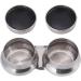 Stainless Steel Palette Cup Large Double Dipper with Lid - Oil Container for Acrylic & Oil Paint - Buy Online on GoSupps.com