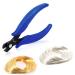 SPEEDWOX 5.5 Inches Memory Wire Cutting Pliers 200 Loops Memory Wire Set for Bracelet Making Gold Silver Loop Jewelry Wire Arts DIY Making Supplies Hobby Work Tool Set B