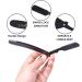 KT Straight Edge Razor | Professional Stainless Steel Straight Blade Shaver for Men - Black - Buy Online on GoSupps.com