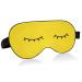 Sleep Mask Light Blocking Line Drawing of Closed Eyes Eye Mask for Sleeping with Adjustable Strap Soft Lightweight Eye Cover Blindfold for Men Women Work Travel Naps